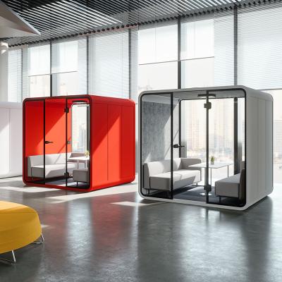 China Acoustic Booth (Other) Coworking Adjustable Soundproof Space Pod Silence Office Phone Booth Office Private Meeting for sale