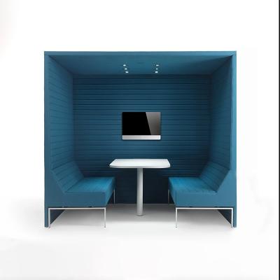 China Expandable Meeting Booth Office Room Privacy Pod Hansom Pod Soundproof Sofa for sale