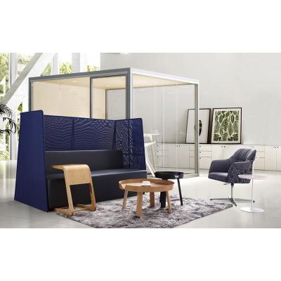 China Public Sectional Flexible Modular Office Sofa Seating Sofa Screen Expandable Office Shelter Partition for sale