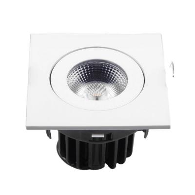 China Embeded 10 watt led downlight with cut out light 75mm rated square led cob down light for sale