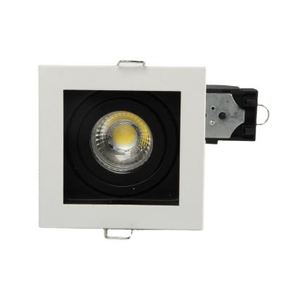 China Modern Hot Selling Europe Die Cast Aluminum GU10 Recessed Trimless LED Rimless Square Downlight for sale