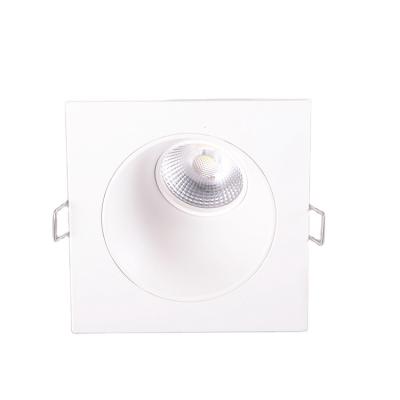 China Modern European Standard Approval White Square Downlight Mr16 Rated Ceiling Llight 5w Recessed Led Cob Down Lights for sale