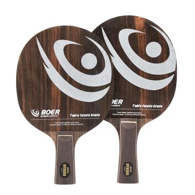 China Four Layers Ebony Ebony Table Tennis Blade Ping Custom Made Professional Pong Blade for sale