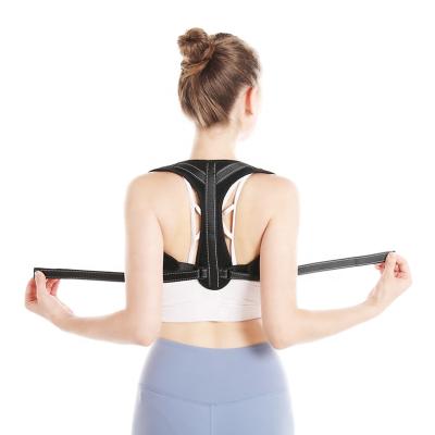 China Adjustable Neoprene Back Braces Back Support Pose Back Brace Posture Corrector Shoulder And Clavicle Support for sale