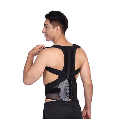 China Neoprene Back Braces Pulley Waist Pull Rope Support Posture Corrector Lower Back Brace for sale