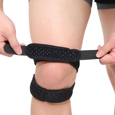 China Adjustable Elasticity Breathable Breathable Sports Knee Support Strap Patella Knee Belt for sale