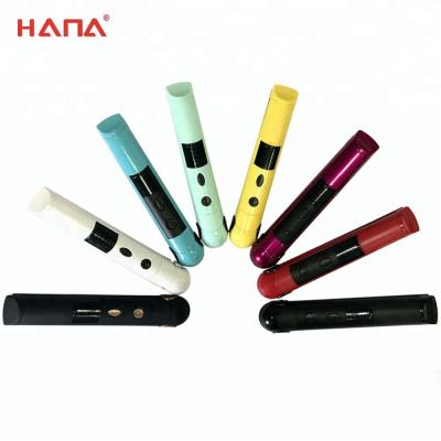 China HANA Hair Straightener Portable Mini Car Cordless Rechargeable Hair Straightener Cordless Usb Ceramic Straightener for sale