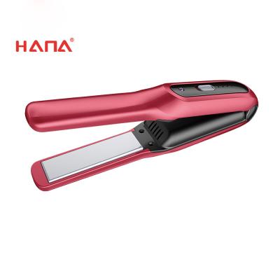 China 2021 HANA New Product Straightener , Rechargeable Cordless Mini Size Flat Hair Iron for sale