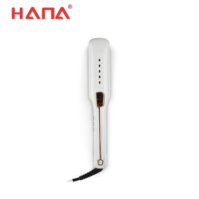 China Hotel New Arrival LCD Display Steam Hair Straightener Brush with Infrared and Negative Ion Function for sale