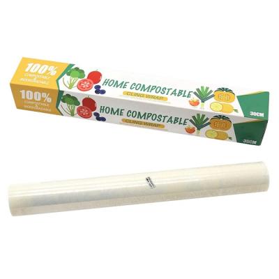 China Cling Film Disposable Biodegradable Compostable Cling Film Food Grade Customized Wholesale for sale