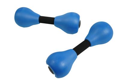 China Lightweight EVA Water Floating Dumbbell Soft Foam Swimming Barbel For Fitness for sale