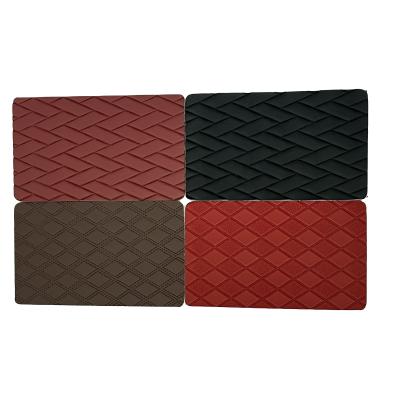 China Embroidery Quilted PVC Artificial Synthetic Leather With Sponge For Car Seat Cover for sale