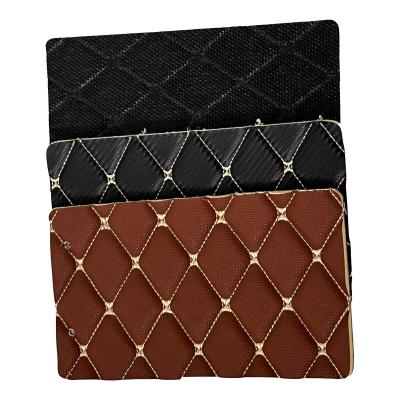 China 1.8m Width Quilted Pvc Synthetic Leather With Sponge And Xpe Foam For Car Mat for sale