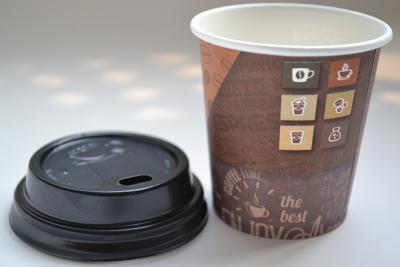 China 16oz 450ML Disposable Paper Coffee Cups Single Wall Recyclable for sale