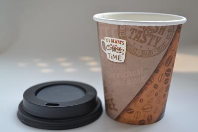 China Disposable Plastic Coffee Cup Lid Recyclable 90mm PS Crack Resistance for sale