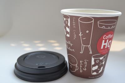 China Disposable Coffee Cold Drink Paper Cups Food Grade 12oz Double PE for sale