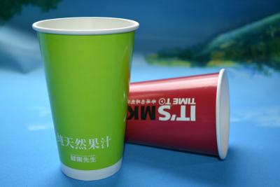 China Recyclable Double Walled Paper Cups Food Grade Green For Hot Drinking for sale