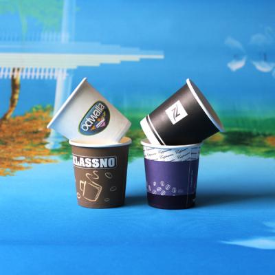 China Single Wall Tea Or Coffee Custom Printed Paper Cups Disposable Feature for sale