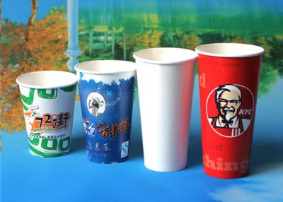 China Customized Double PE Coated Soda / Cold Drink Paper Cups / Mugs 16oz 500ml for sale