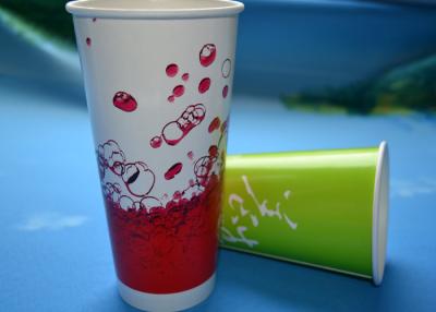 China Take Away Big Milkshake PE Coated Single Wall Paper Cup 500ml / 625ml / 700ml for sale