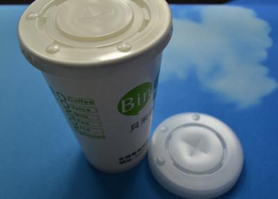 China Compostable Ripple Wall 16oz / 20oz Disposable Hot Coffee Cup Lid Cover for sale