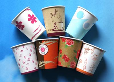 China Biodegradable Coloured Branded Hot Drink / Fast Food Paper Coffee Cups for sale