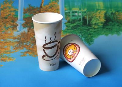 Chine Personnalisé sortez les tasses de café de papier isolées par 12oz blanches/rouge pour épouser à vendre