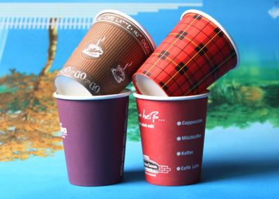 China Eco - Friendly Disposable Ice Cream Bowls Sing Wall Paper Cup With PLA Lined for sale