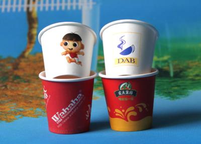 China White / Red Biodegradable Coloured Paper Cups Safe And Non-toxic for sale