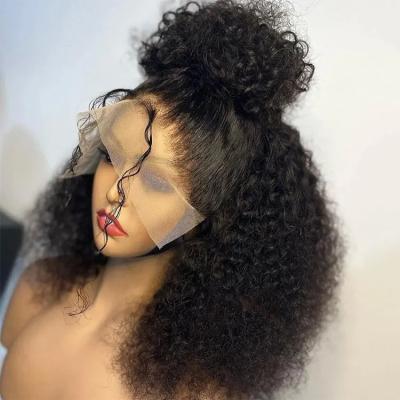 China Wholesale Body Wave Raw Hair Glueless Wigs Lace Front HD Short Curly Full Lace Brazilian Pixie Hair Wigs Human Hair Wigs for sale