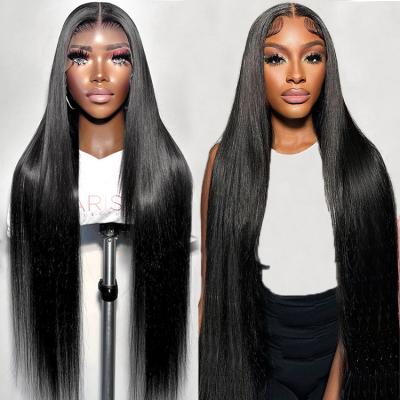 China Wholesale Virgin 180% Hd Density Body Wave Full Lace Human Hair Wigs Transparent Lace Front Human Hair Wigs Raw Indian Natural Full Lace Frontal Wig for sale