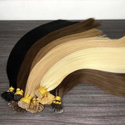 China Full cuticle hair i tips hair extensions 1g/s 100Strands extensiones cabello real hair keratin capsules pre bonded hair extensions for sale