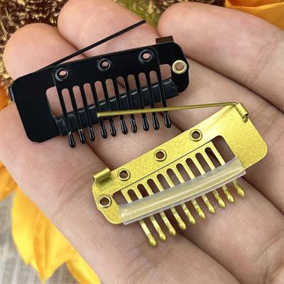 China For more different stock styles commercial metal and plastic hair salon CHUNNI wig clip with safety pin hair extension clips for sale