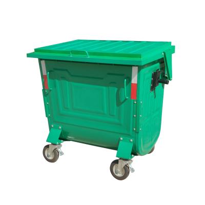 China Sustainable 770L Galvanized Metal Garbage Waste Bin Bin en venta