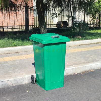 China Sustainable waste classification 240L recycle galvanized steet outside city street metal waste bin for sale