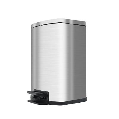 Chine Sustainable hot sale 7 L best touchless waste bin 2 gallon stainless steel kitchen trash can with pedal à vendre