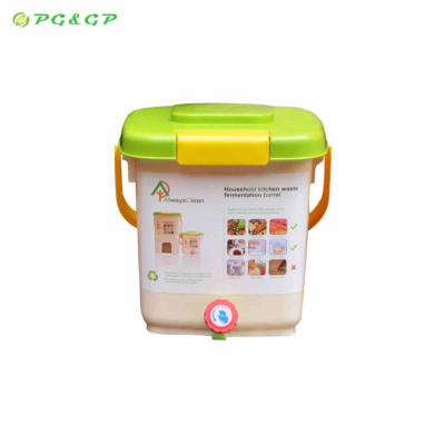 China Good quality viable 12 liters plastic indoor compost bin bucket fermentation food waste kitchen for sale