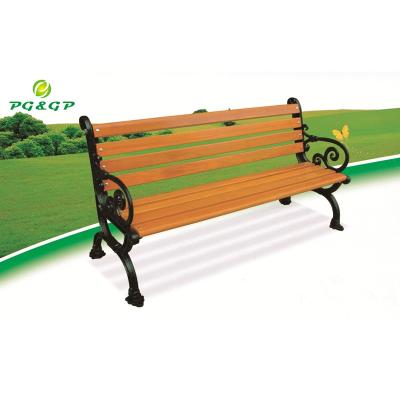 Cina China Factory Wooden Garden Plastic Composite Outdoor Bench Solid Wood Outdoor Seating in vendita