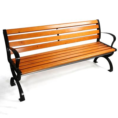 China Solid Wood Outdoor Cast Iron Garden Patio Benches Te koop