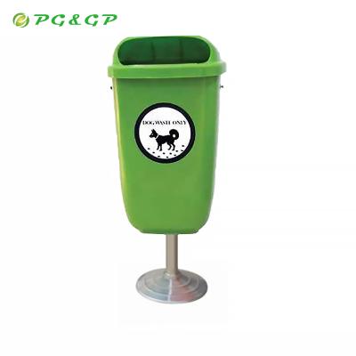 China Best Viable Outdoor Plastic Backyard 50L Dog Poop Station Cheap 13 Gallon Playpen Pet Waste Stations for sale