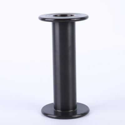 China Factory Black Yarn Aluminum Tarpaulin Machine Spool For Machine Textile140*84mm for sale