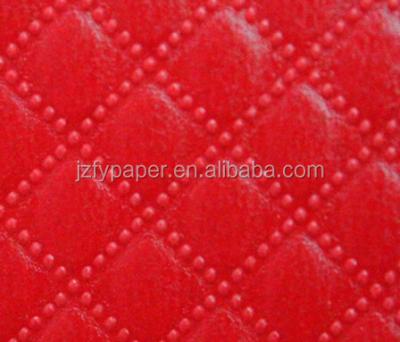 China Anticurl leatherette paper/morocco paper/grain embossed paper for sale