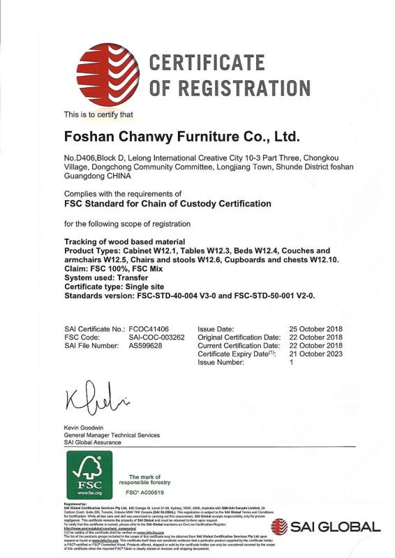 FSC - Foshan Chanwy Furniture Co., Ltd.