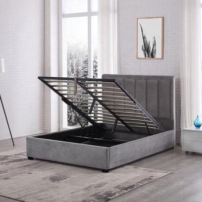 China Hot Selling Wholesale Hot Sale Modern Luxury Single Queen Size Storage Single Bed (Other) Adjustable for sale