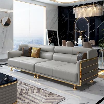 China Others 5509 Modern Sets Furniture New Arrivals Luxury Upholstered Leather Living Room Sofas for sale