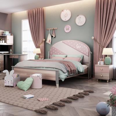 China High Quality Comfortable Kid Beds For Kids Children Beds Frame Bedroom Furniture Sets Wooden Kids Double Beds for sale