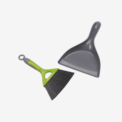 China VIPaoclean Home Household Broom Professional Cleaning Plastic Dustpan Set With Short Handle Table Brush for sale