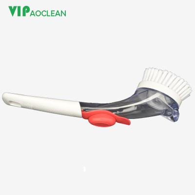 China VIPaoclean Viable Toprank Kitchen Pan Brush Washing Dish Brush for sale