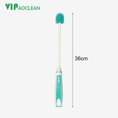 China Viable Vipaclean Baby Bottle Brush TPR Silicone Bottle Cleaner Brush for sale