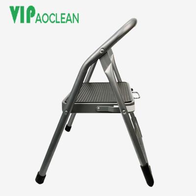 China VIPaoclean Folding Ladders 1-Step Universal Aid Safety Step Ladder Standing Wide Steel Step Stool for sale